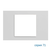 Ekinex Плата 71 прямоугольная 60х60, EK-PRS-FGE,  материал - Fenix NTM,  цвет - Серый Эфес