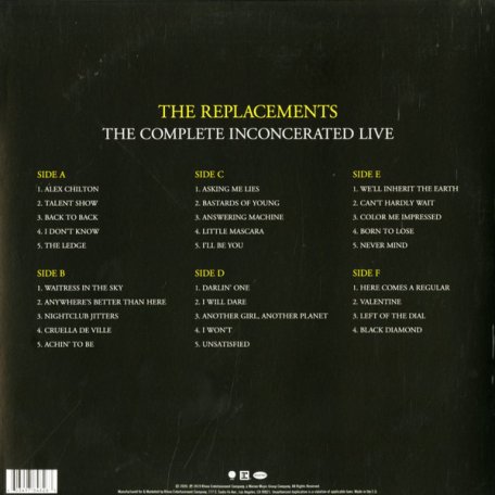 The Replacements The Complete Inconcerated Live