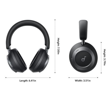 Купить Наушники беспроводные Soundcore Space One Pro Черный в