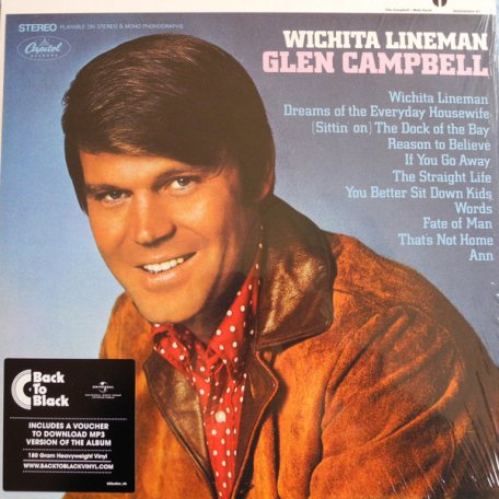 Виниловая пластинка Glen Campbell, Wichita Lineman
