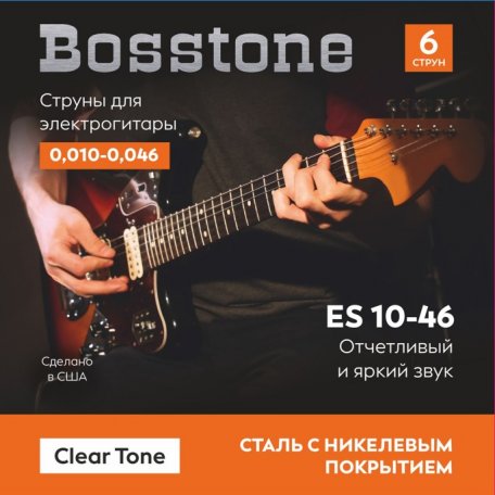 Струны для гитары Bosstone Clear Tone ES 10-46
