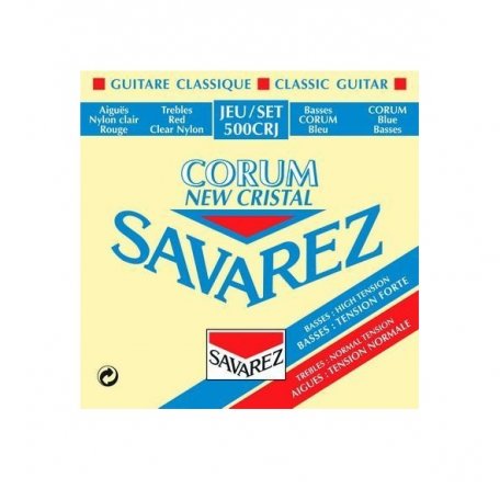 Струны для гитары Savarez 500CRJ  Corum New Cristal Red/Blue
