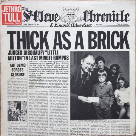 Виниловая пластинка Jethro Tull - Thick As A Brick (50th Anniversary Edition Black Vinyl LP)