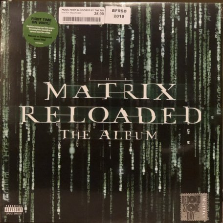Виниловая пластинка WM VARIOUS ARTISTS, THE MATRIX RELOADED (MUSIC FROM AND INSPIRED BY THE MOTION PICTURE) (Limited Transparent Green Vinyl/Gatefold)