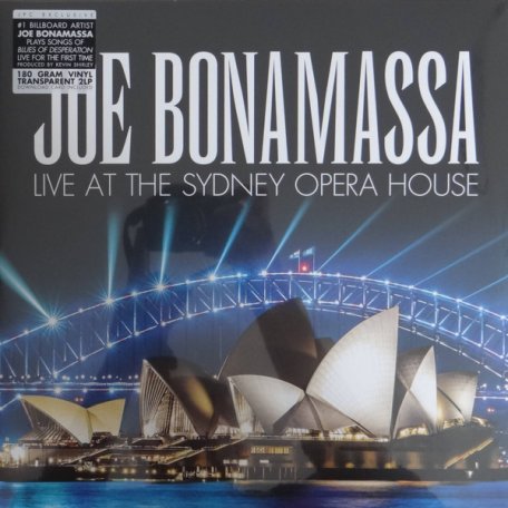 Виниловая пластинка Joe Bonamassa — LIVE AT THE SIDNEY OPERA HOUSE (LIMITED TRANSPARENT VINYL) (2LP)