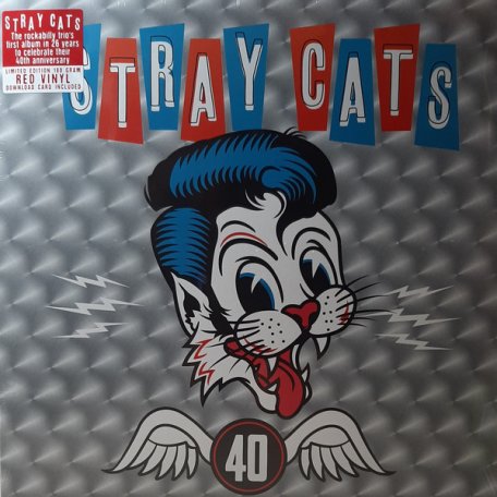 Виниловая пластинка Stray Cats — 40 (LIMITED ED.,RED VINYL) (LP)