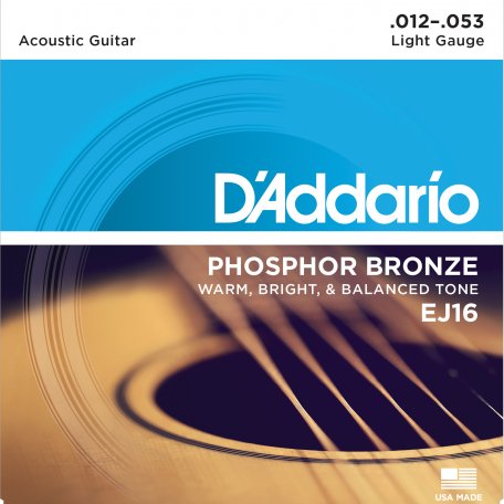 Струны для акустической гитары DAddario EJ16