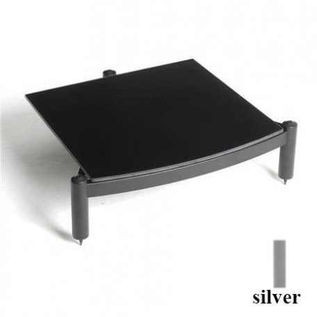 Atacama Equinox RS Single Shelf Module Hi-Fi - 195mm silver/piano black