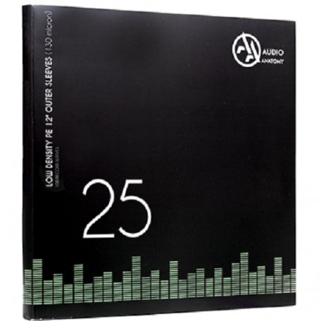 Внешние конверты Audio Anatomy 25 X PVC 12 OUTER SLEEVES - 100 MICRON