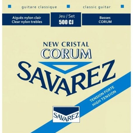 Струны для гитары Savarez 500CJ  Corum New Cristal Blue