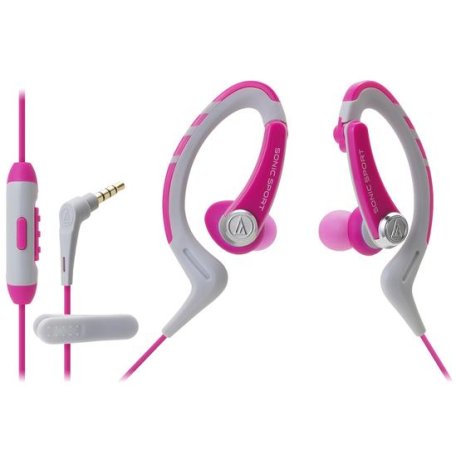 Наушники Audio Technica ATH-SPORT1iS pink