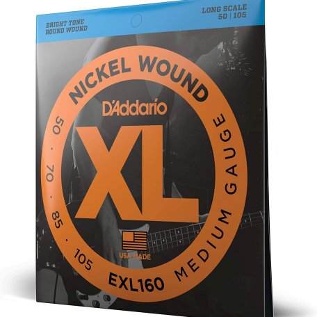 Струны DAddario EXL160 Nickel Wound Bass, Medium, 50-105, Long Scale