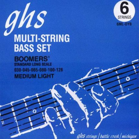 Струны для бас-гитары GHS Strings 6ML-DYB