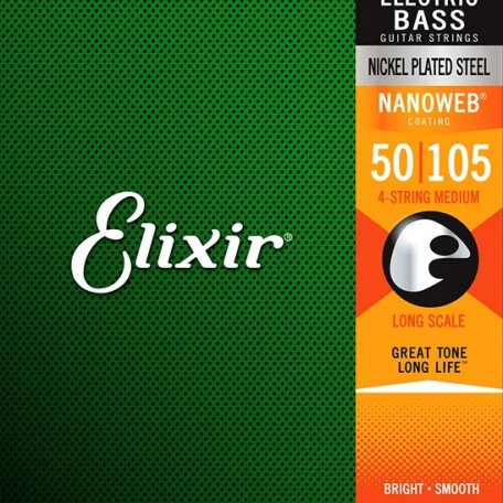 Струны Elixir 14102 NanoWeb Heavy 50-105
