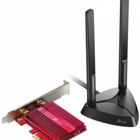 Сетевой адаптер TP-LINK Сетевой адаптер WiFi + Bluetooth  Archer TX3000E AX3000 PCI Express (2 внешних съемных антенны)