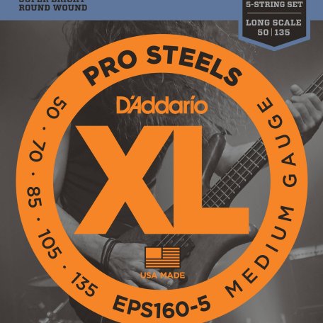 Струны для 5-струнной бас-гитары DAddario EPS160-5