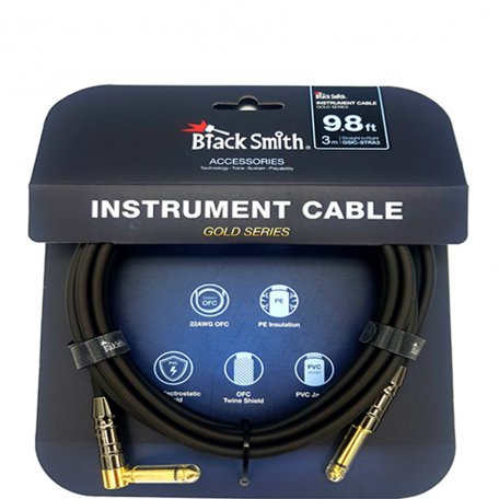 Инструментальный кабель BlackSmith Gold Series 9.8ft GSIC-STRA3