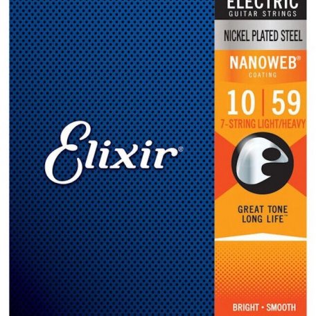 Струны Elixir 12074 NanoWeb Light/Heavy 10-59