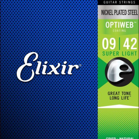 Струны Elixir 19002 OptiWeb Super Light 09-42