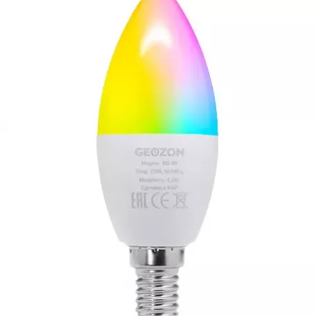 LED лампа Geozon RGB / E14 white