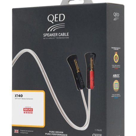 Акустический кабель QED XT40 Pre-Terminated Speaker Cable 3.0m (QE1452)