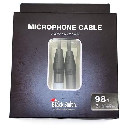 Микрофонный кабель BlackSmith Vocalist Series 9.8ft VS-XLRFTXLRM3