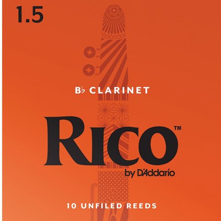 Трости DAddario WOODWINDS RCA1015 RICO, BB CLAR, #1.5, 10 BX