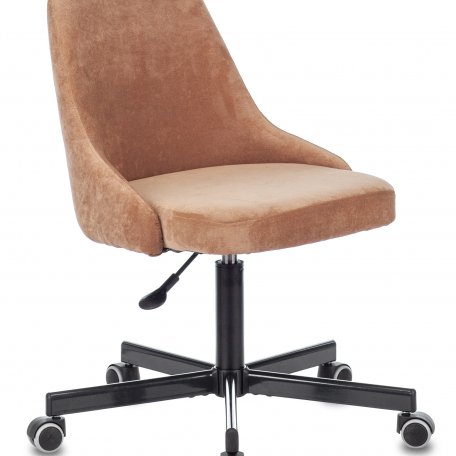 Кресло Бюрократ CH-340M/VELV90 (Office chair CH-340M light brown Velvet 90 cross metal)