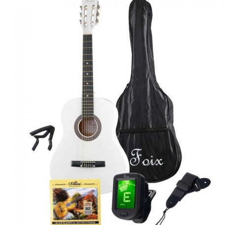 Классическая гитара Foix FCG-2036CAP-WH-3/4 (аксессуары в комплекте)