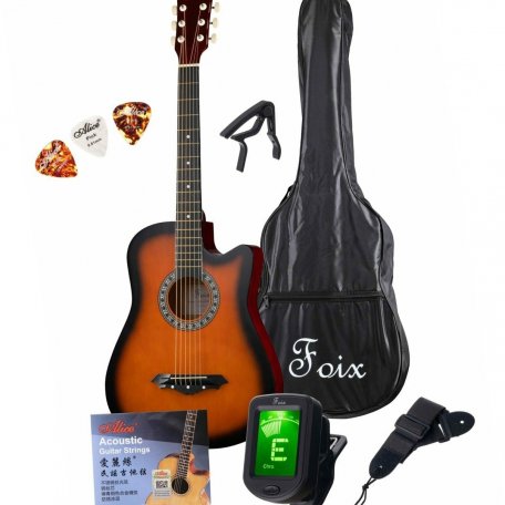Акустическая гитара Foix FFG-2038CAP-SB (аксессуары в комплекте)