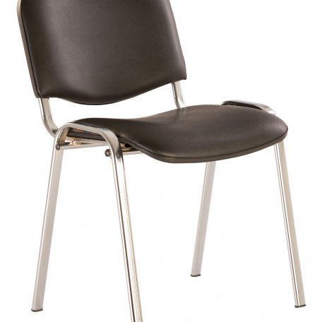 Стул Nowy Styl ISO WIN CHR-13 (CH) RU V14 (Chair ISO WIN black seatblack artificial leather legs metal хром)
