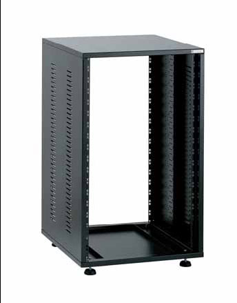 Шкаф рэковый EuroMet EU/R-24LXPA (24U, глубина 640мм, с дверью из оргстекла и задней стенкой, сталь черного цвета) #05387