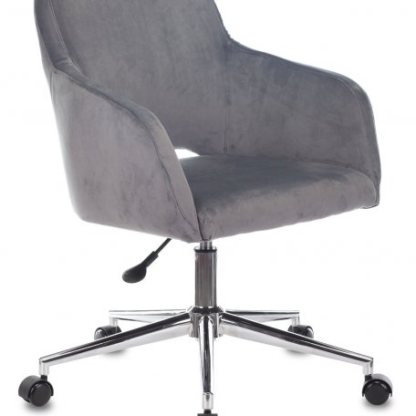 Кресло Бюрократ CH-380SL/26GPEARL (Office chair CH-380SL grey pearl Italia 26 cross metal хром)