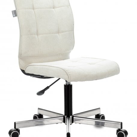 Кресло Бюрократ CH-330M/VELV20 (Office chair CH-330M milky Velvet 20 cross metal хром)