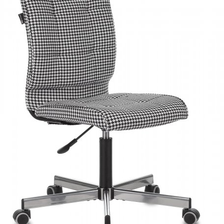 Кресло Бюрократ CH-330M/GF (Office chair CH-330M black/white Morris гусин.лапка cross metal)