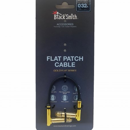 Патч-кабель BlackSmith Gold Flat 0.32ft GSFPC-10