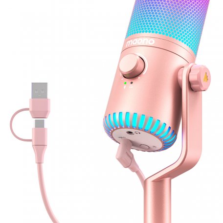 Микрофон Maono DM30RGB Pink