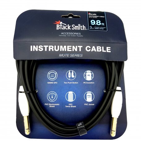 Инструментальный кабель BlackSmith Mute Series 9.8ft MSIC-STS3