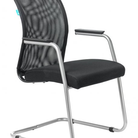 Кресло Бюрократ CH-599AV/TW-11 (Office chair CH-599AV black TW-01 seatblack TW-11 mesh/fabric runners metal металлик)