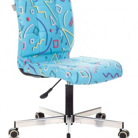Кресло Бюрократ CH-330M/STICK-BLUE (Office chair CH-330M blue Sticks 06 cross metal хром)