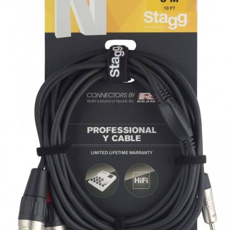 Профессиональный кабель Stagg NYC3/MPS2XMR
