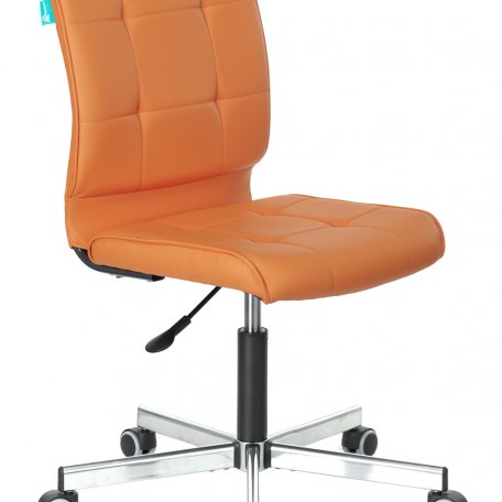 Кресло Бюрократ CH-330M/OR-20 (Office chair CH-330M orange Orion-20 eco.leather cross metal хром)