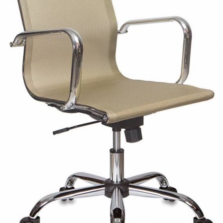 Кресло Бюрократ CH-993-LOW/GOLD (Office chair CH-993-Low gold gauze low back cross metal хром)