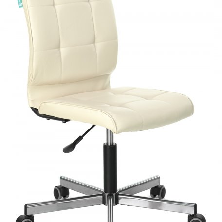 Кресло Бюрократ CH-330M/BEIGE (Office chair CH-330M beige Orion-10 eco.leather cross metal хром)
