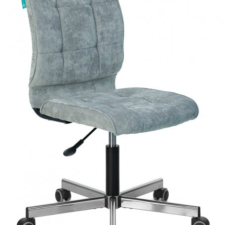 Кресло Бюрократ CH-330M/LT-28 (Office chair CH-330M grey/l.blue Light-28 cross metal хром)