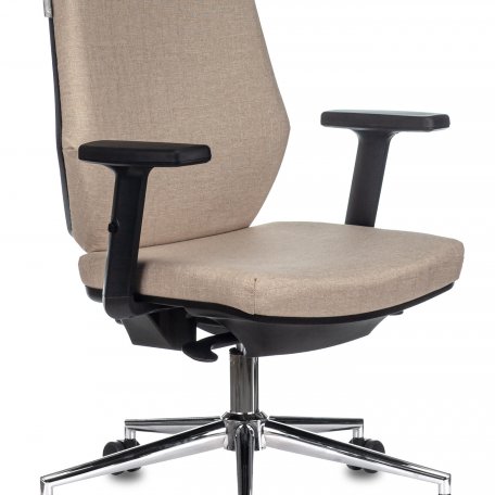 Кресло Бюрократ CH-545SL/1D/402-BG (Office chair CH-545SL beige 38-402 cross metal хром)