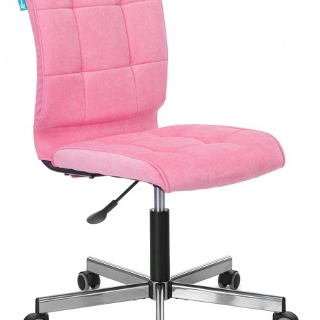 Кресло Бюрократ CH-330M/VELV36 (Office chair CH-330M pink Velvet 36 cross metal хром)