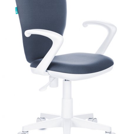 Кресло Бюрократ KD-W10AXSN/26-25 (Children chair KD-W10AXSN grey 26-25 cross plastic plastik белый)
