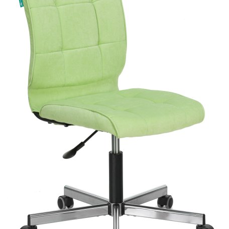 Кресло Бюрократ CH-330M/VELV81 (Office chair CH-330M light l-green Velvet 81 cross metal хром)