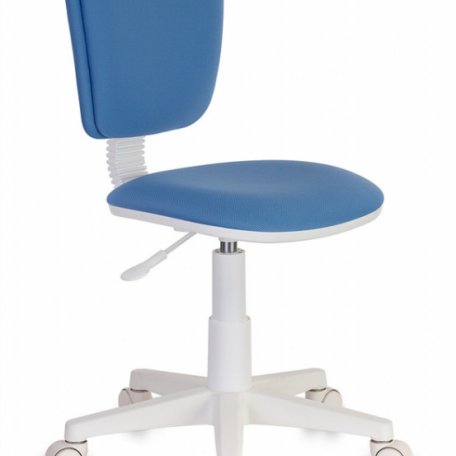 Кресло Бюрократ CH-W204NX/26-24 (Children chair CH-W204NX blue 26-24 cross plastic plastik белый)